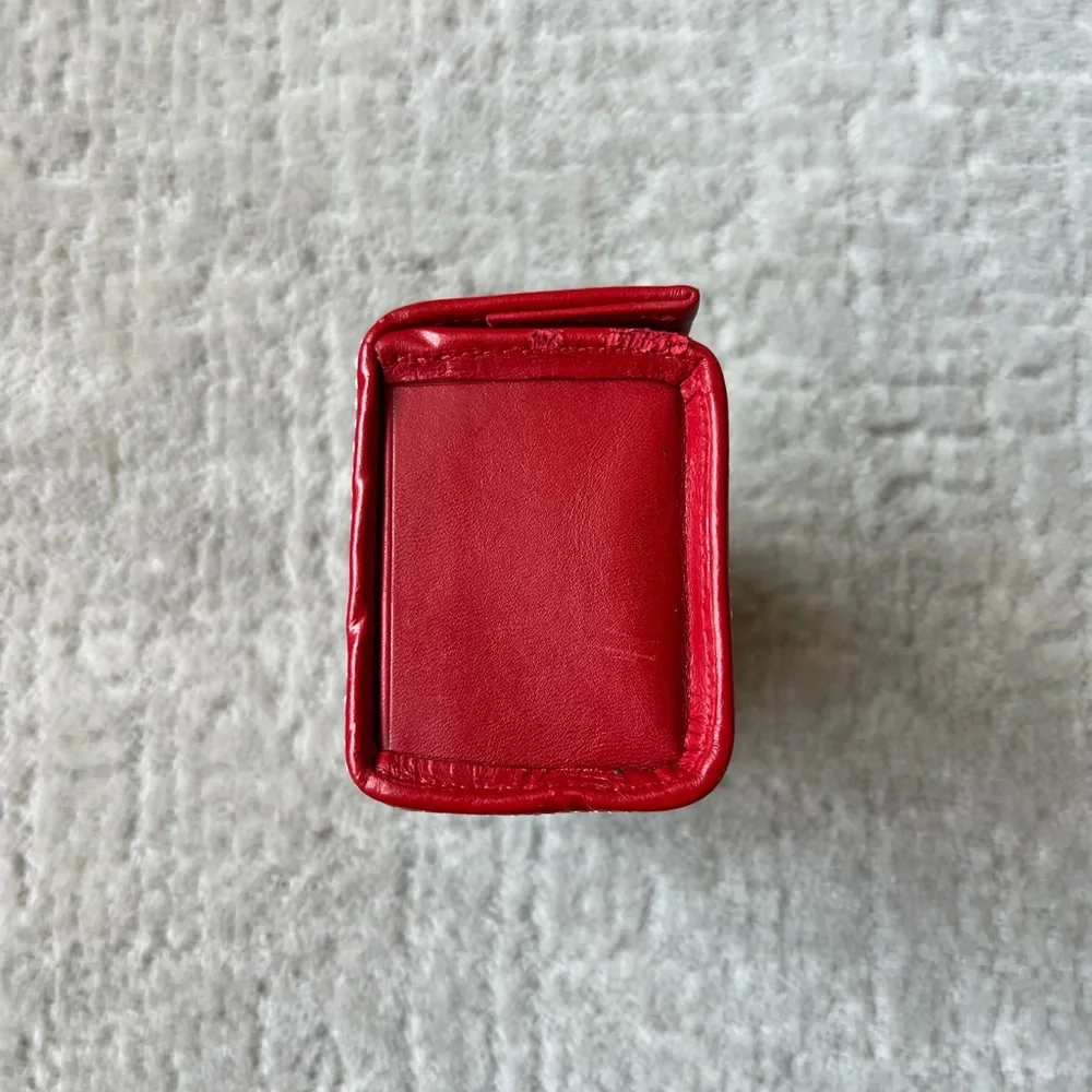 Coach Red Leather Glasses Case - Picture 3 of 12